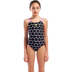 Arena Multiple-Dot Maillot De Bain Enfants - Noir / Rose