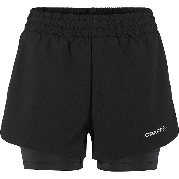 Craft Adv Essence 2 Short De Running 2-En-1 Femmes - Noir