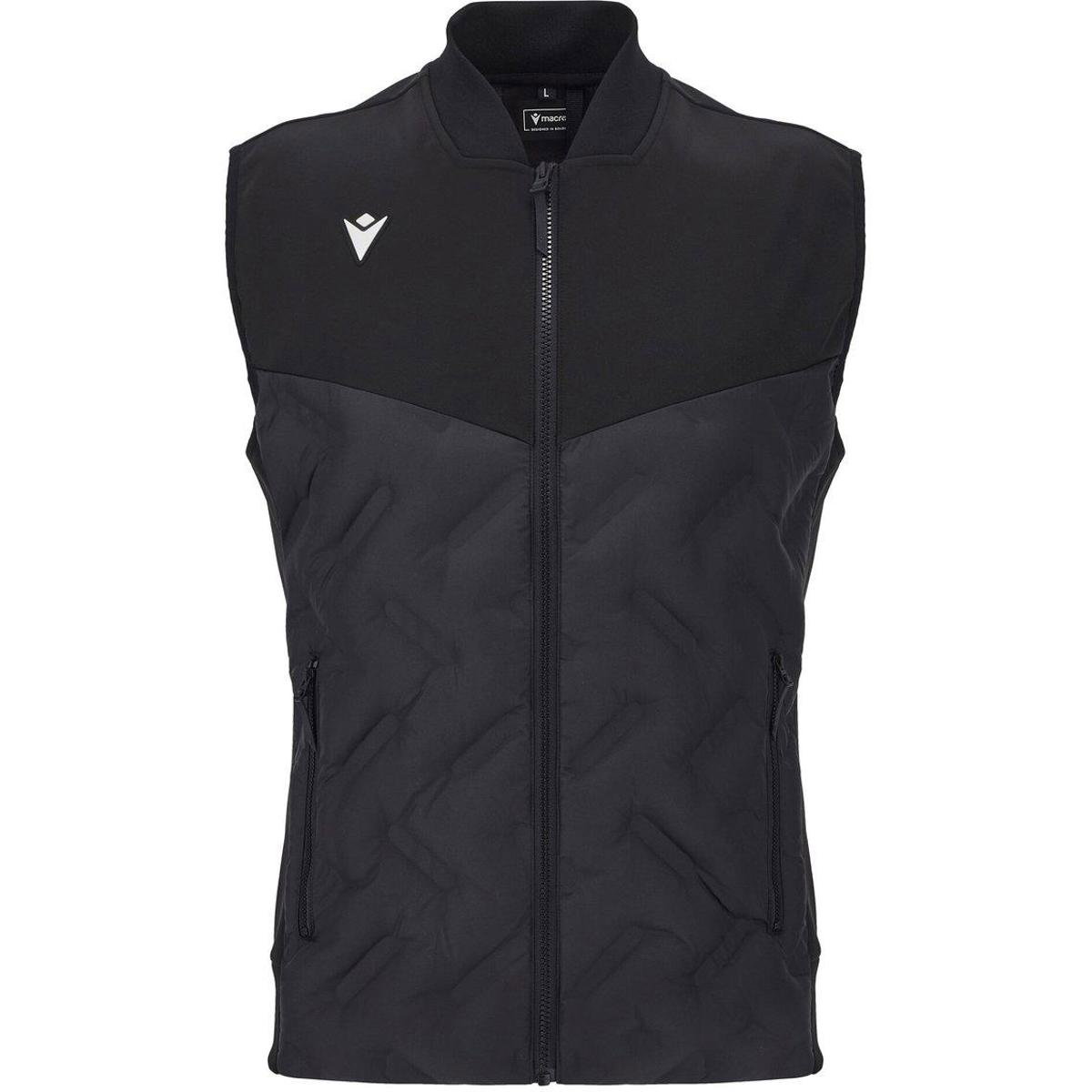 Macron Ath Icon Dikson Padded Bodywarmer voor Heren | Zwart | Teamswear