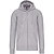 Kariban Hooded Sweater Met Rits Heren - Oxford Grey