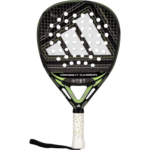 Adidas Cross It Carbon 2026 Padelracket Heren - Zwart / Lime