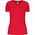 Proact Birdseye V-Neck T-Shirt De Sport Manches Courtes Femmes - Rouge