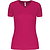 Proact Birdseye V-Neck T-Shirt De Sport Manches Courtes Femmes - Fuchsia