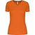 Proact Birdseye V-Neck T-Shirt De Sport Manches Courtes Femmes - Orange Fluo