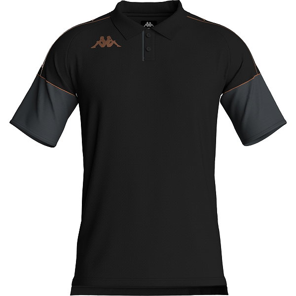 Kappa Miolo Polo Heren - Zwart / Grijs