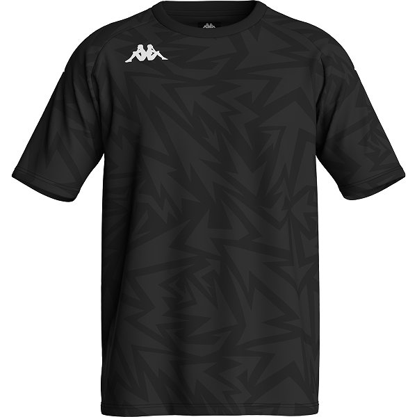 Kappa Favero Maillot Manches Courtes Enfants - Noir