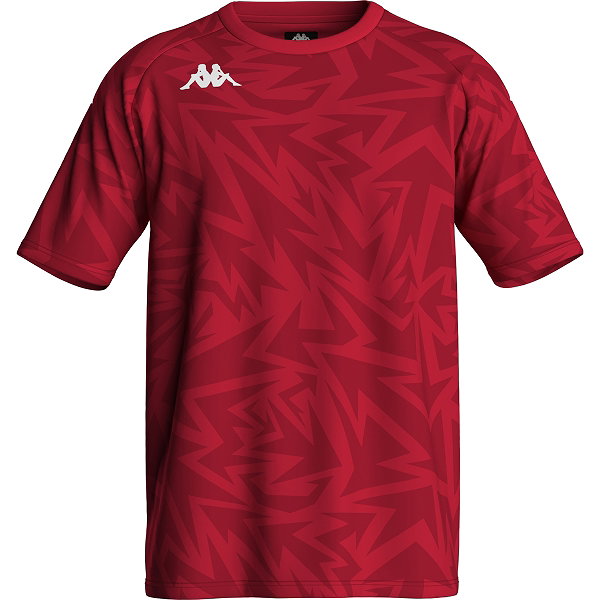 Kappa Favero Maillot Manches Courtes Enfants - Rouge