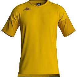 Kappa Mianto Maillot Manches Courtes Hommes - Jaune