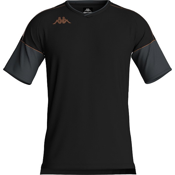 Kappa Mianto Maillot Manches Courtes Hommes - Noir / Gris