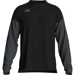 Kappa Massolo Ziptop Herren - Schwarz / Grau