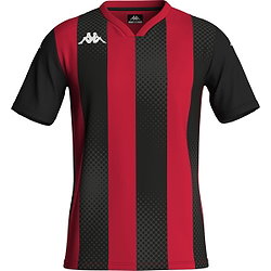Kappa Dugo Maillot Manches Courtes Hommes - Noir / Rouge
