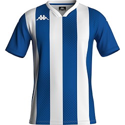 Kappa Dugo Maillot Manches Courtes Enfants - Royal / Blanc