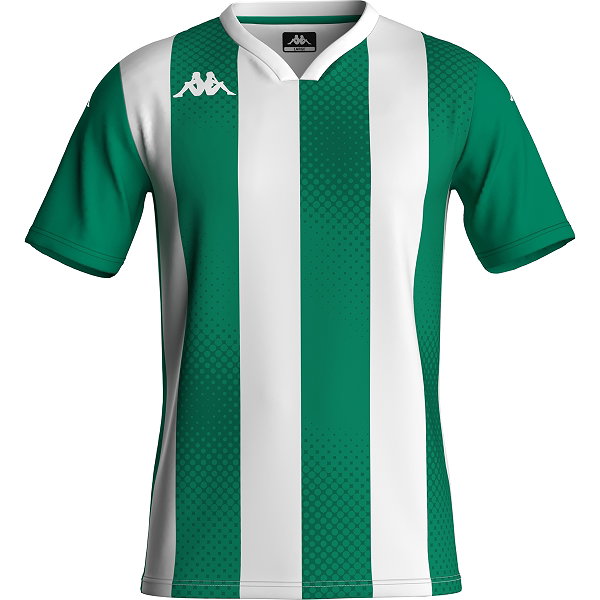 Kappa Dugo Maillot Manches Courtes Enfants - Vert / Blanc