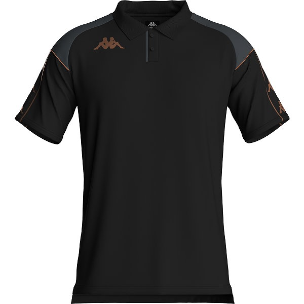 Kappa Mastio Polo Enfants - Noir / Gris