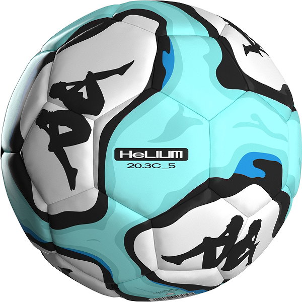 Kappa Helium 20.3C Ballon De Compétition Et D'entraînement - Blanc / Bleu Clair