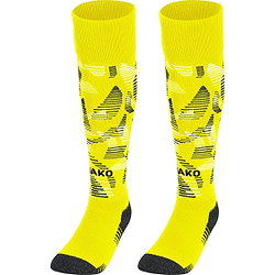 Jako Sonic Voetbalkousen - Fluogeel / Zwart / Wit