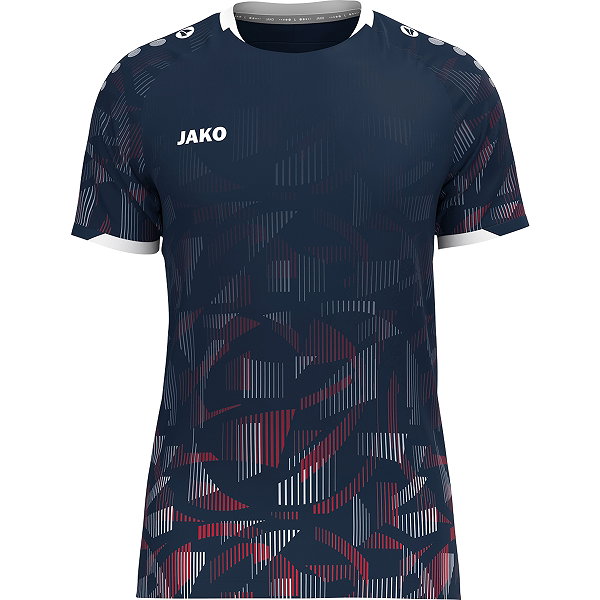 Jako Sonic Maillot À Manches Courtes Hommes - Marine / Rouge / Blanc