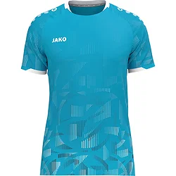 Jako Sonic Maillot À Manches Courtes Hommes - Aqua / Marine / Blanc