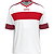 Jako Club 92 Maillot À Manches Courtes Hommes - Blanc / Rouge / Marron