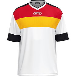 Jako Club 92 Maillot À Manches Courtes Hommes - Blanc / Jaune / Rouge / Noir