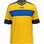 Jako Club 92 Maillot À Manches Courtes Hommes - Jaune / Royal / Navy