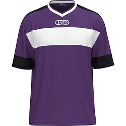Jako Club 92 Maillot À Manches Courtes Hommes - Mauve / Blanc / Noir