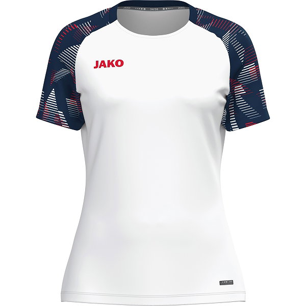 Jako Sonic T-Shirt Femmes - Blanc / Marine / Rouge