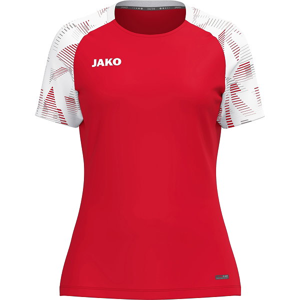 Jako Sonic T-Shirt Femmes - Rouge / Blanc