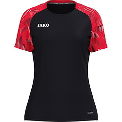 Jako Sonic T-Shirt Dames - Zwart / Rood