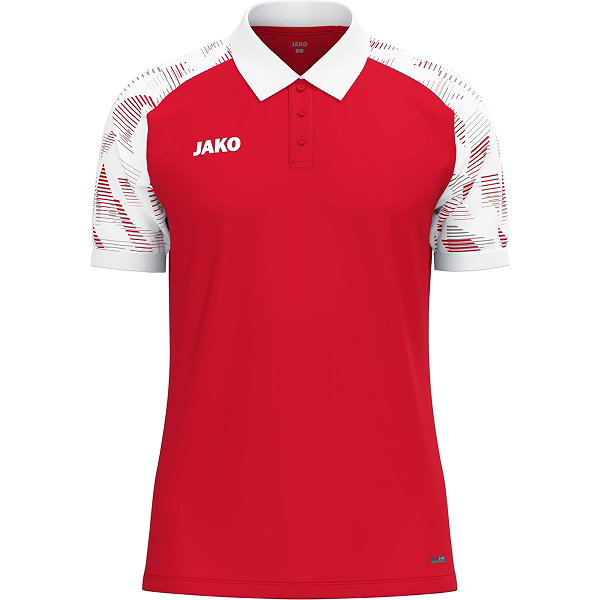 Jako Sonic Polo Hommes - Rouge / Blanc