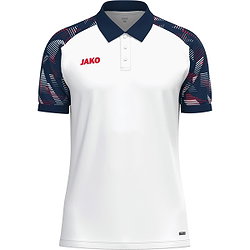 Jako Sonic Polo Hommes - Blanc / Marine / Rouge