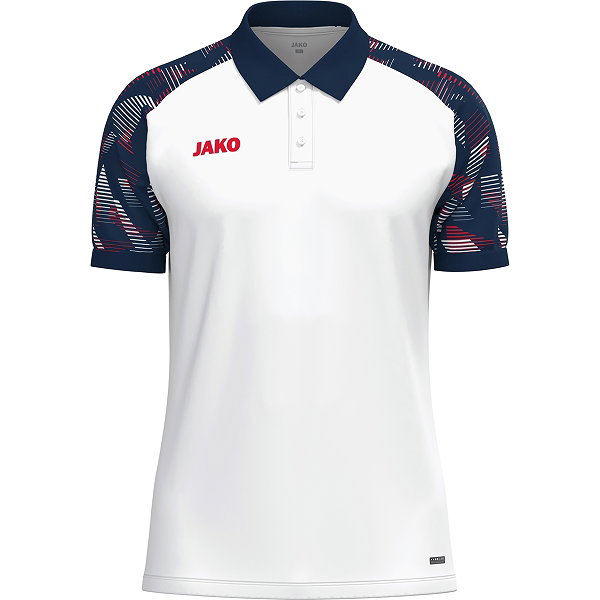 Jako Sonic Polo Enfants - Blanc / Marine / Rouge