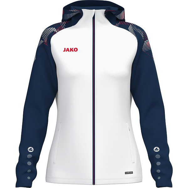 Jako Sonic Hoodie Damen - Weiß / Marine / Rot