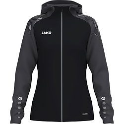 Jako Sonic Hoodie Dames - Zwart / Antraciet