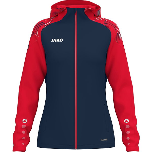 Jako Sonic Hoodie Damen - Marine / Rot
