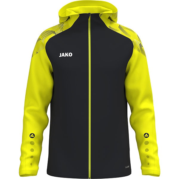 Jako Sonic Hoodie Herren - Schwarz / Neongelb