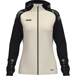 Jako Sonic Hoodie Dames - Off White / Zwart