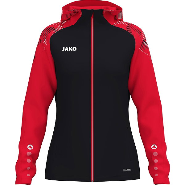 Jako Sonic Hoodie Damen - Schwarz / Rot