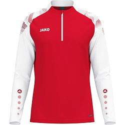 Jako Sonic Ziptop Heren - Rood / Wit