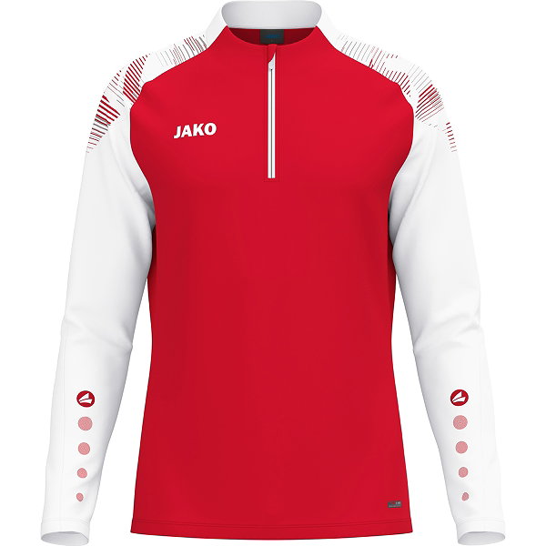 Jako Sonic Ziptop Kinderen - Rood / Wit