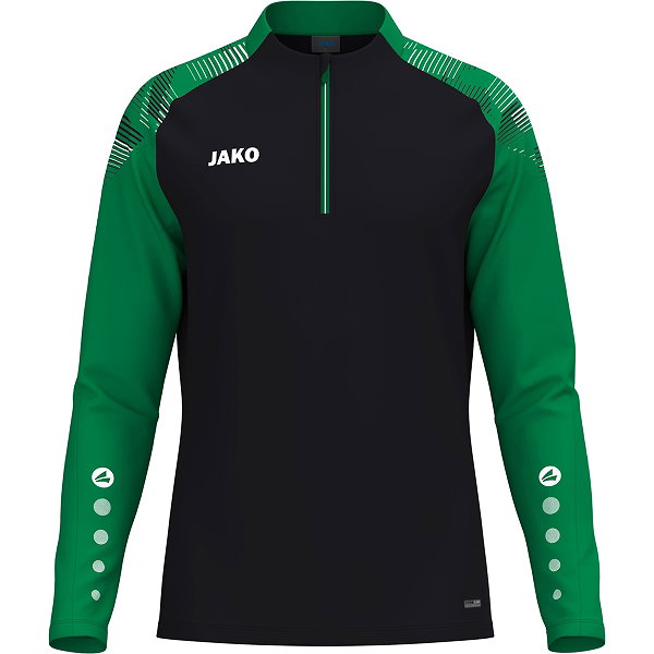 Jako Sonic Ziptop Enfants - Noir / Vert