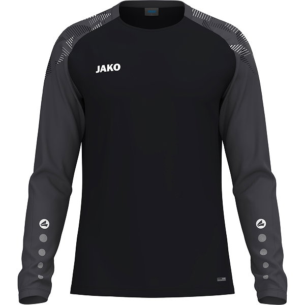 Jako Sonic Longsleeve Hommes - Noir / Anthracite