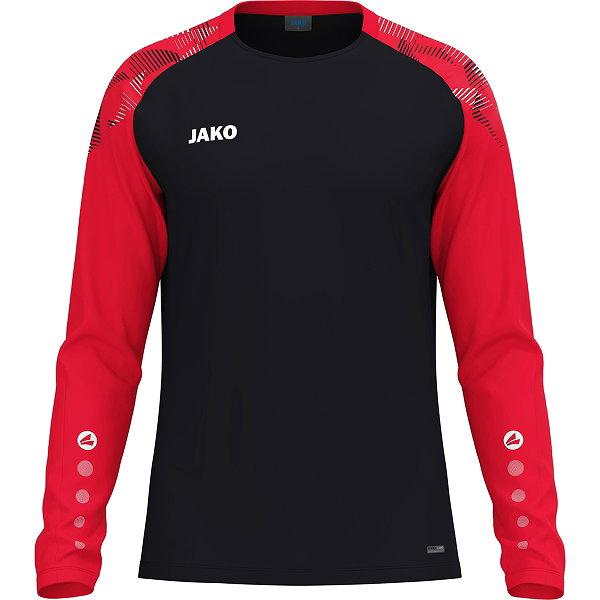 Jako Sonic Longsleeve Hommes - Noir / Rouge