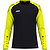 Jako Sonic Longsleeve Hommes - Noir / Jaune Fluo