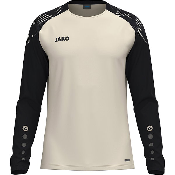 Jako Sonic Longsleeve Kinder - Off White / Schwarz