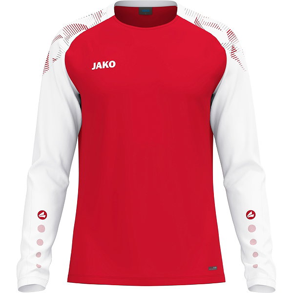 Jako Sonic Longsleeve Enfants - Rouge / Blanc