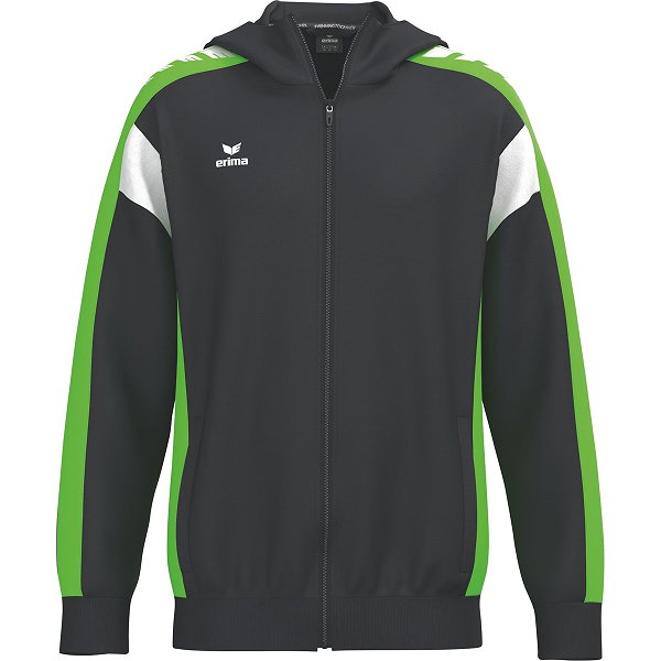 Erima Celebrate 125 Trainingsjacke Mit Kapuze Kinder - Schwarz / Green Gecko