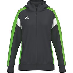 Erima Celebrate 125 Trainingsjacke Mit Kapuze Damen - Schwarz / Green Gecko