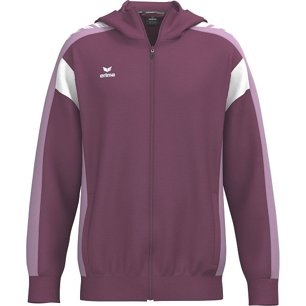 Erima Celebrate 125 Veste D'entraînement À Capuche Hommes - Burgundy / Lavender