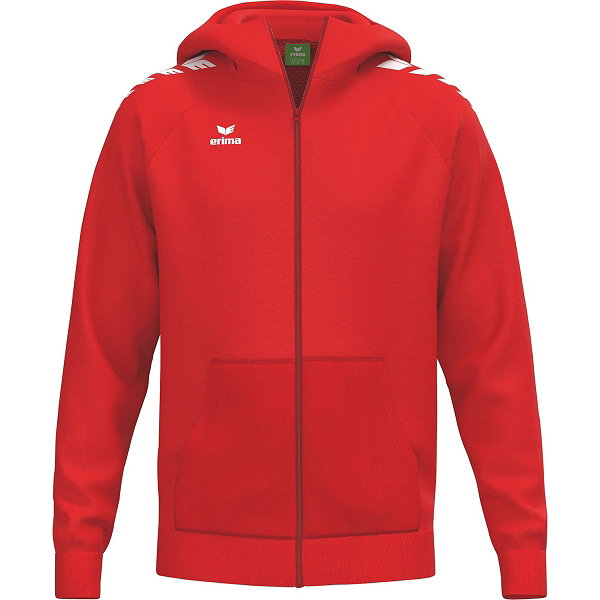 Erima Cmpt Wings Hooded Full Zip Kinder - Rot